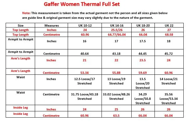 2 Pack Womens Full Sleeves Thermal Set