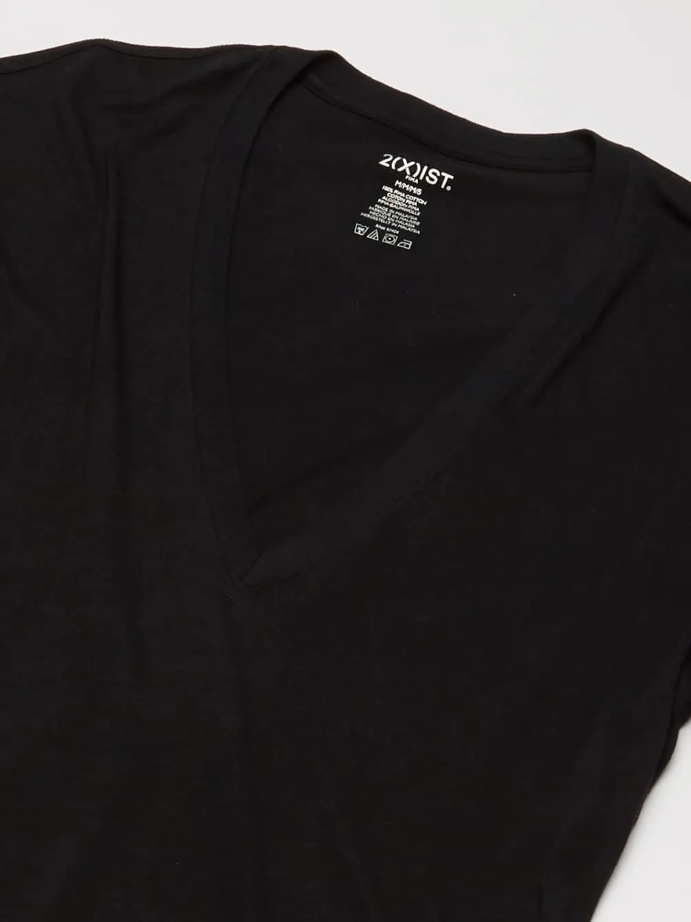 2(X)IST Men's Pima Cotton Slim Fit Deep V-Neck T-Shirt