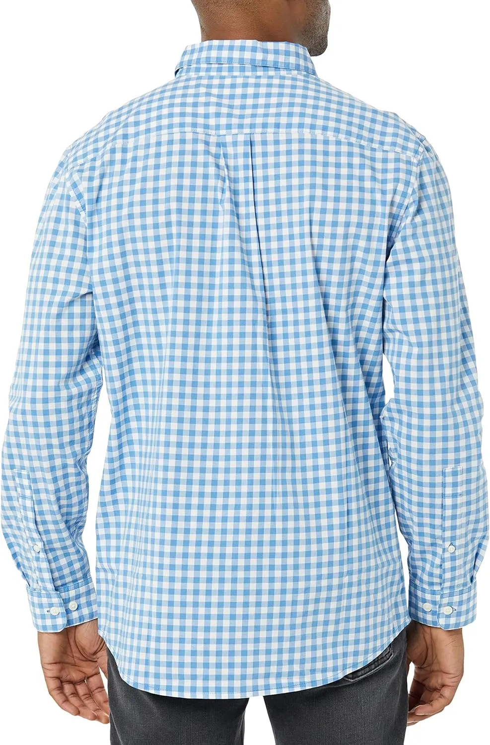 Amazon Essentials Men's Long-Sleeve Regular-fit Stretch Poplin Shirt