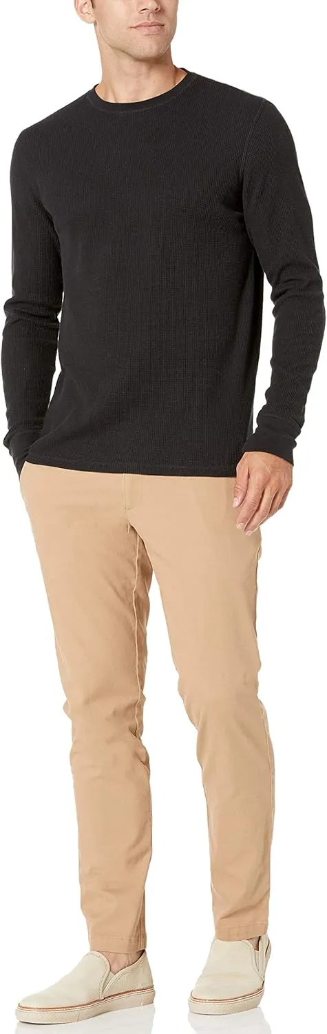 Amazon Essentials Men's Long Sleeve Slim-Fit Waffle Shirt