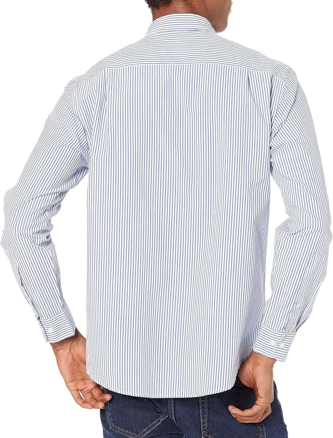 Amazon Essentials Men's Regular-Fit Long-Sleeve Casual Poplin Shirt