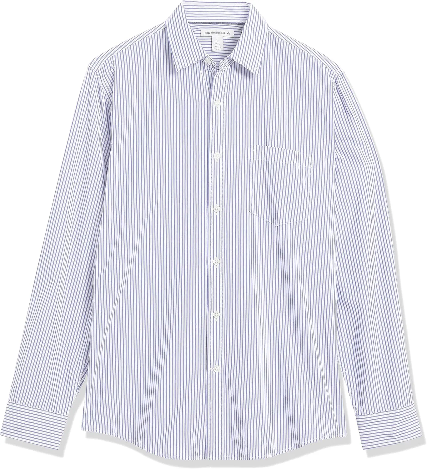 Amazon Essentials Men's Regular-Fit Long-Sleeve Casual Poplin Shirt
