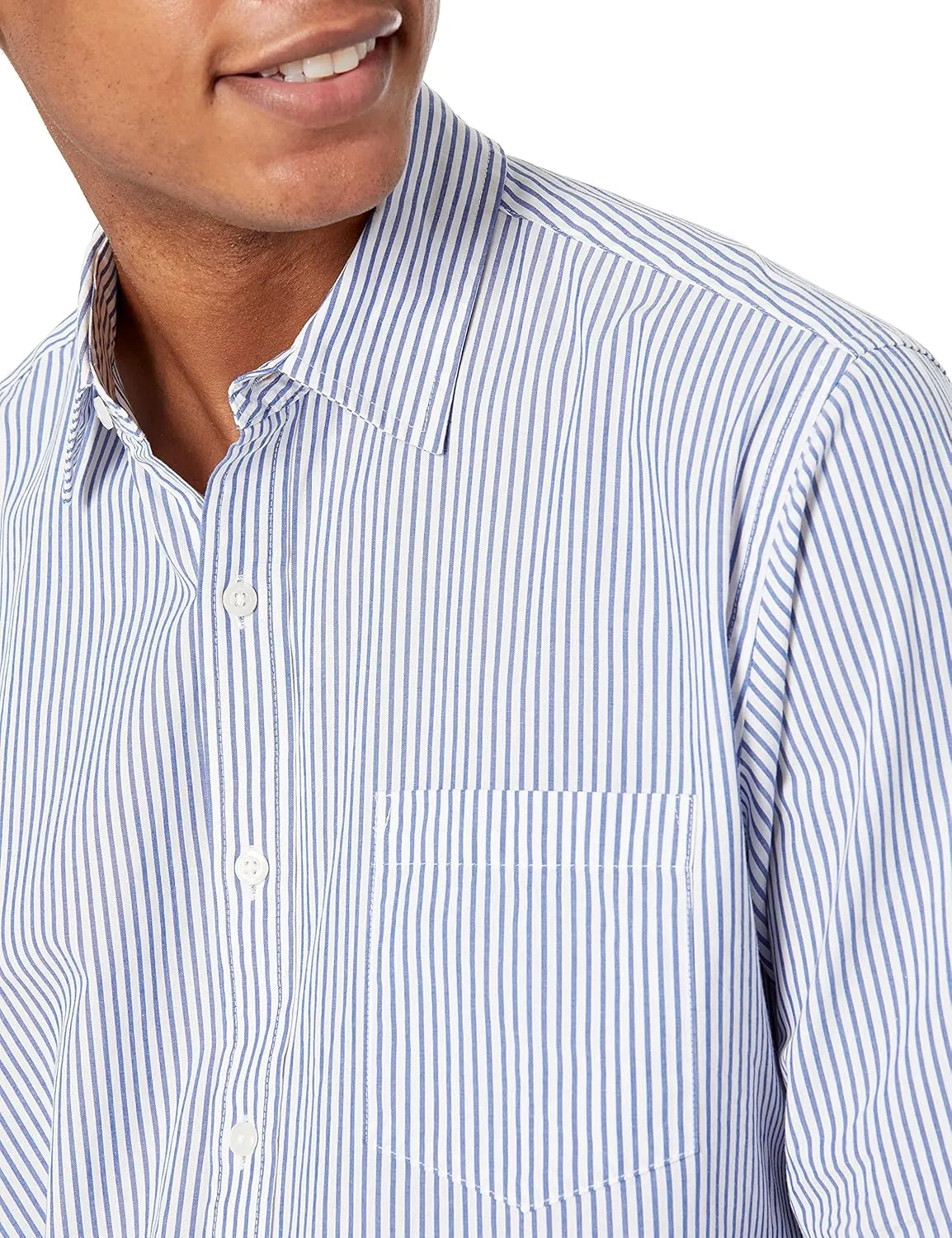 Amazon Essentials Men's Regular-Fit Long-Sleeve Casual Poplin Shirt