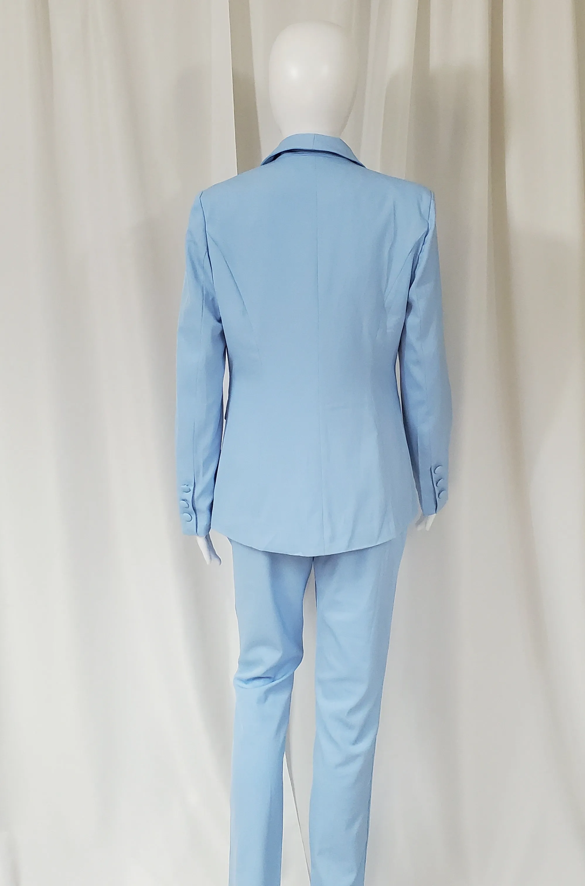Blue Single Button Suit