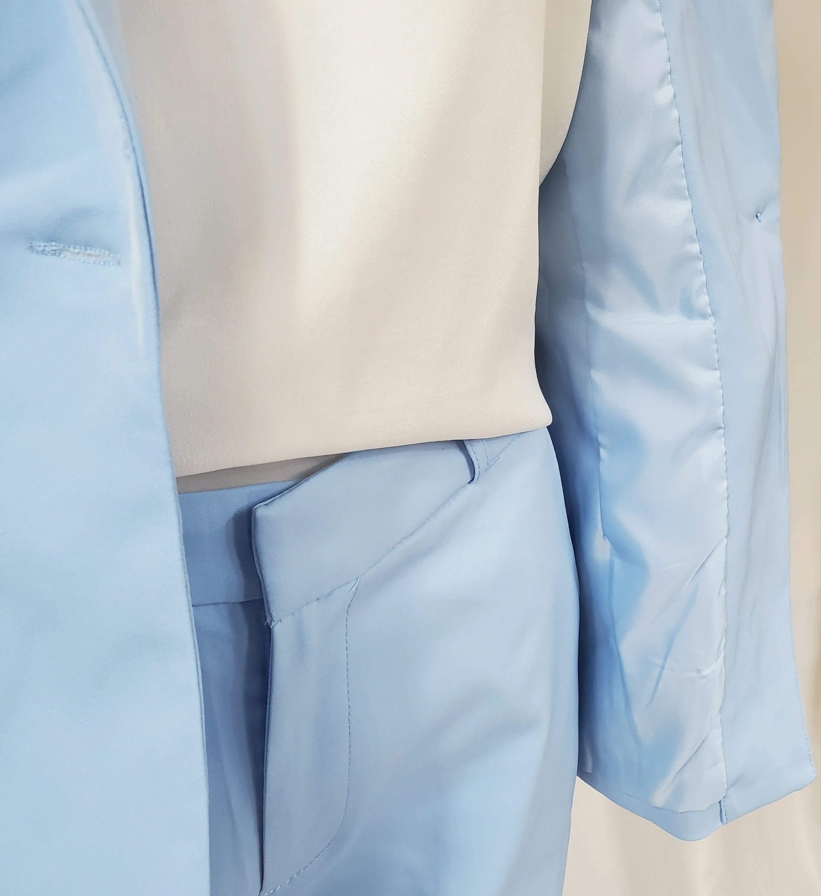 Blue Single Button Suit