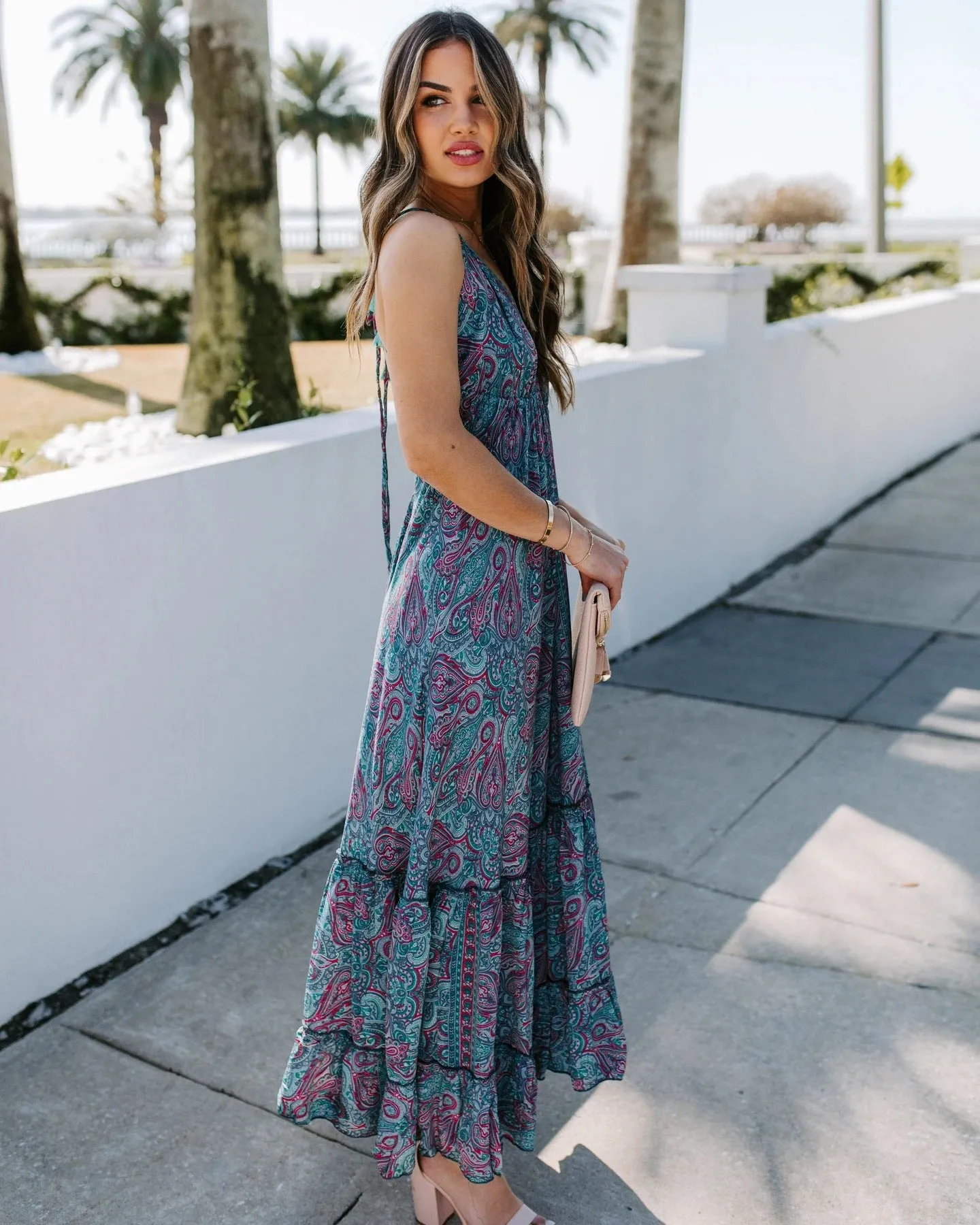 Boho Maxi Dress,  Bryony Blue Gypsy