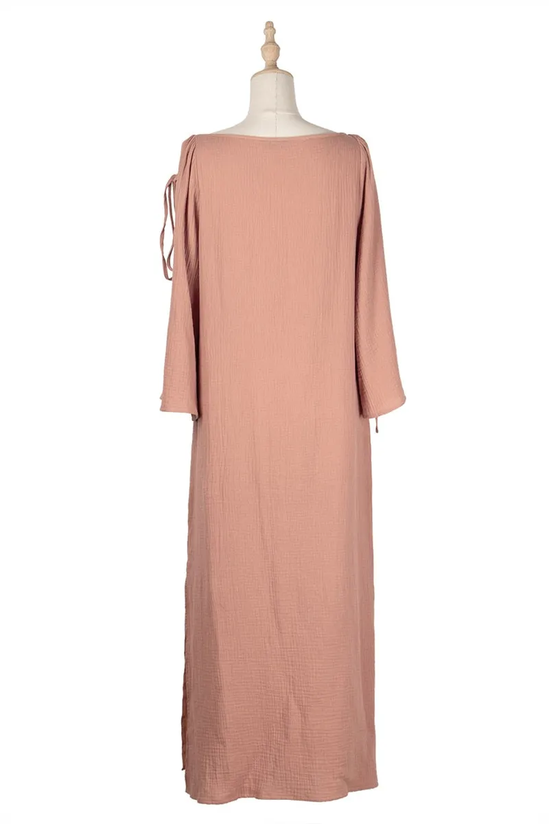 Boho Maxi Dress, Gown, Pink Kind Heart