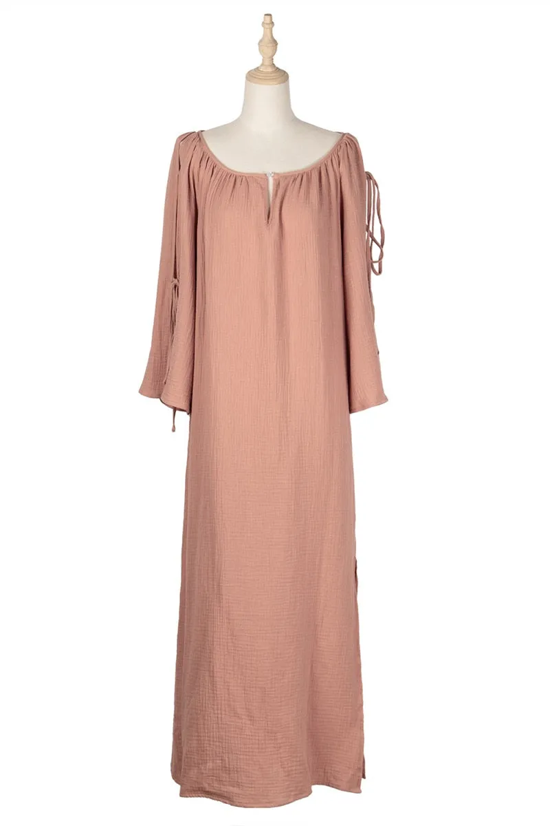 Boho Maxi Dress, Gown, Pink Kind Heart