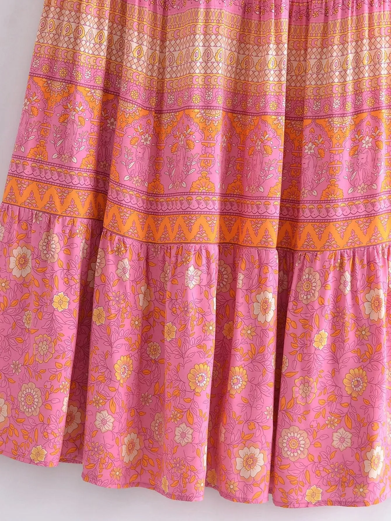 Boho Maxi Dress, Sundress, Dustry Romani Eulalie
