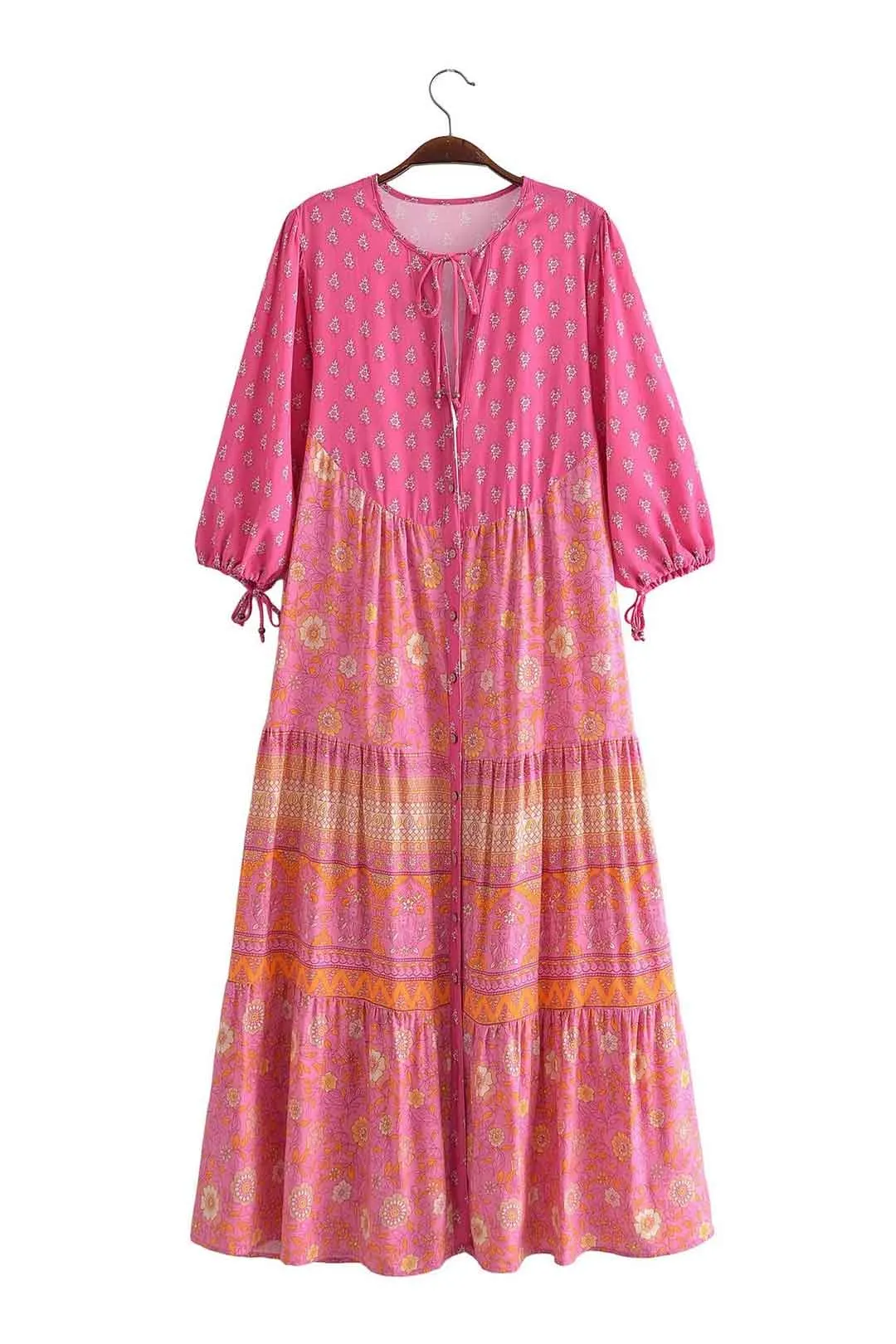 Boho Maxi Dress, Sundress, Dustry Romani Eulalie