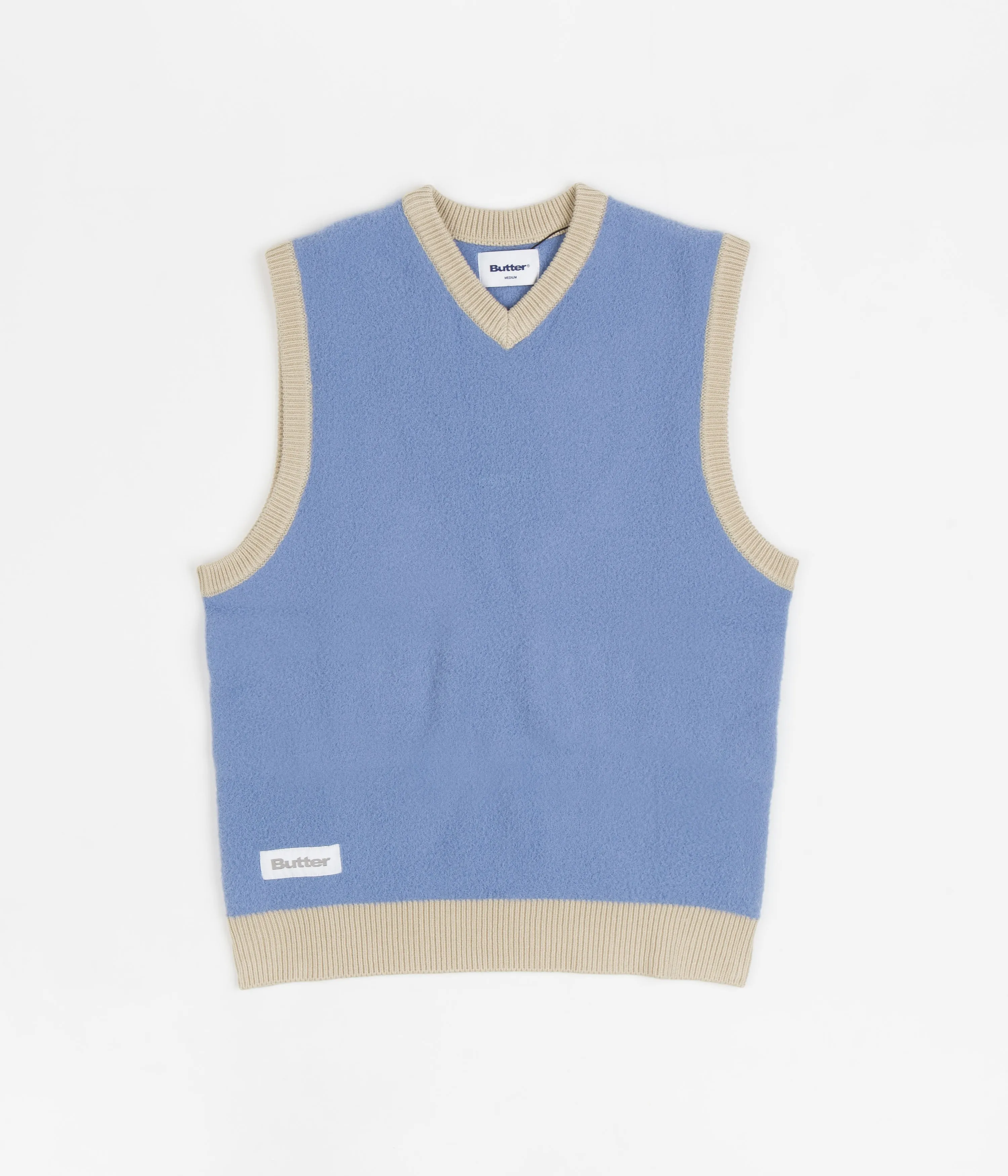 Butter Goods Mohair Knitted Vest - Dusk Blue