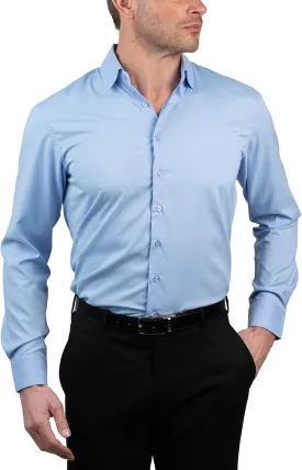 Chaps Regular Fit Long Sleeve Button Down Dress Shirts for Men - Wrinkle Free Long Sleeve Shirt Mens Formal 4-Way Stretch