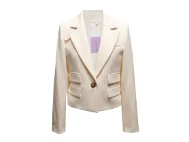 Cream Veronica Beard Single-Button Blazer Size US 10
