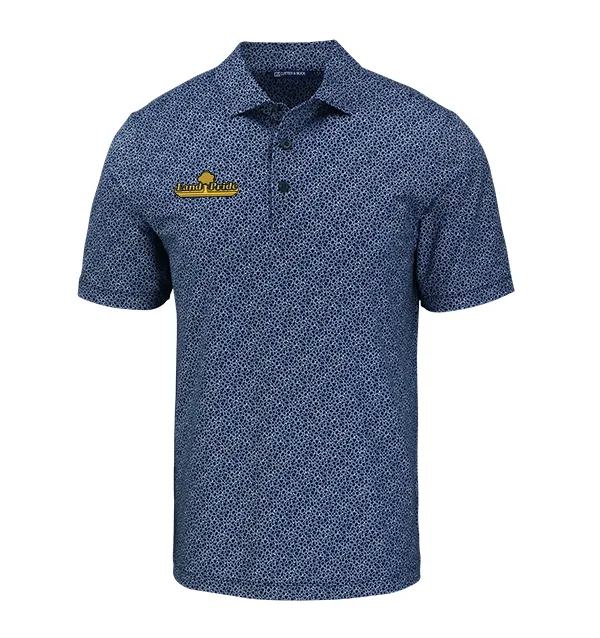 Cutter & Buck Pike Eco Pebble Print Stretch Recycled Mens Polo