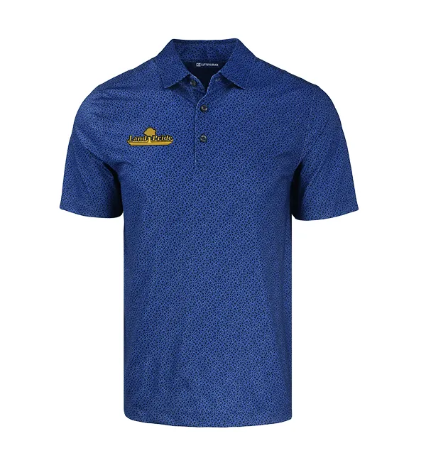 Cutter & Buck Pike Eco Pebble Print Stretch Recycled Mens Polo