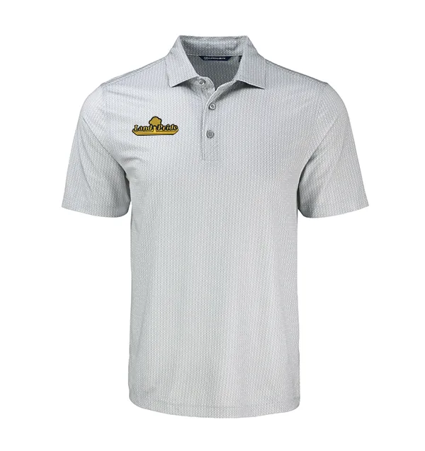 Cutter & Buck Pike Eco Shadow Check Print Recycled Mens Polo