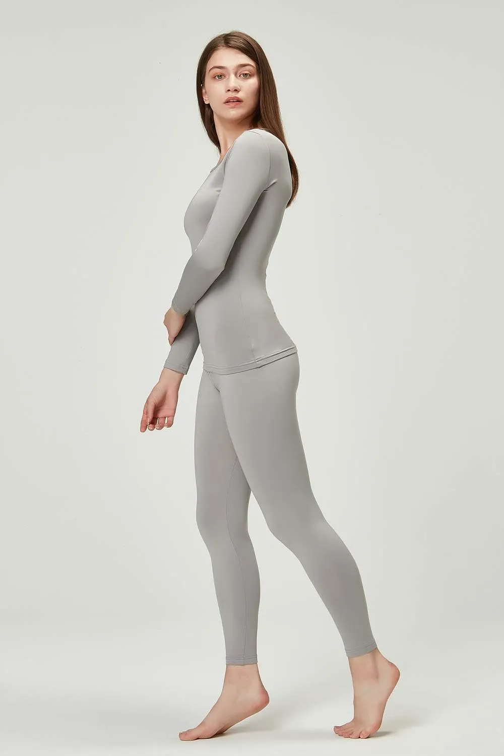 DEVOPS Women's Thermal Underwear Long Johns Top & Bottom Set