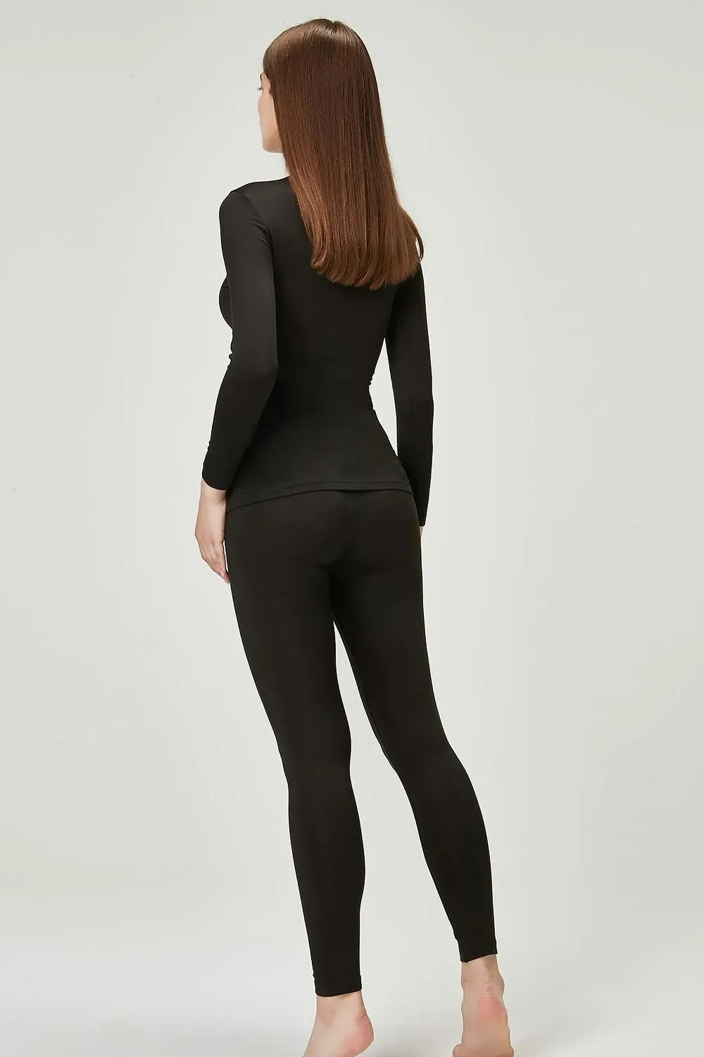 DEVOPS Women's Thermal Underwear Long Johns Top & Bottom Set