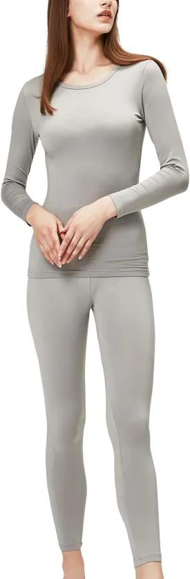 DEVOPS Women's Thermal Underwear Long Johns Top & Bottom Set