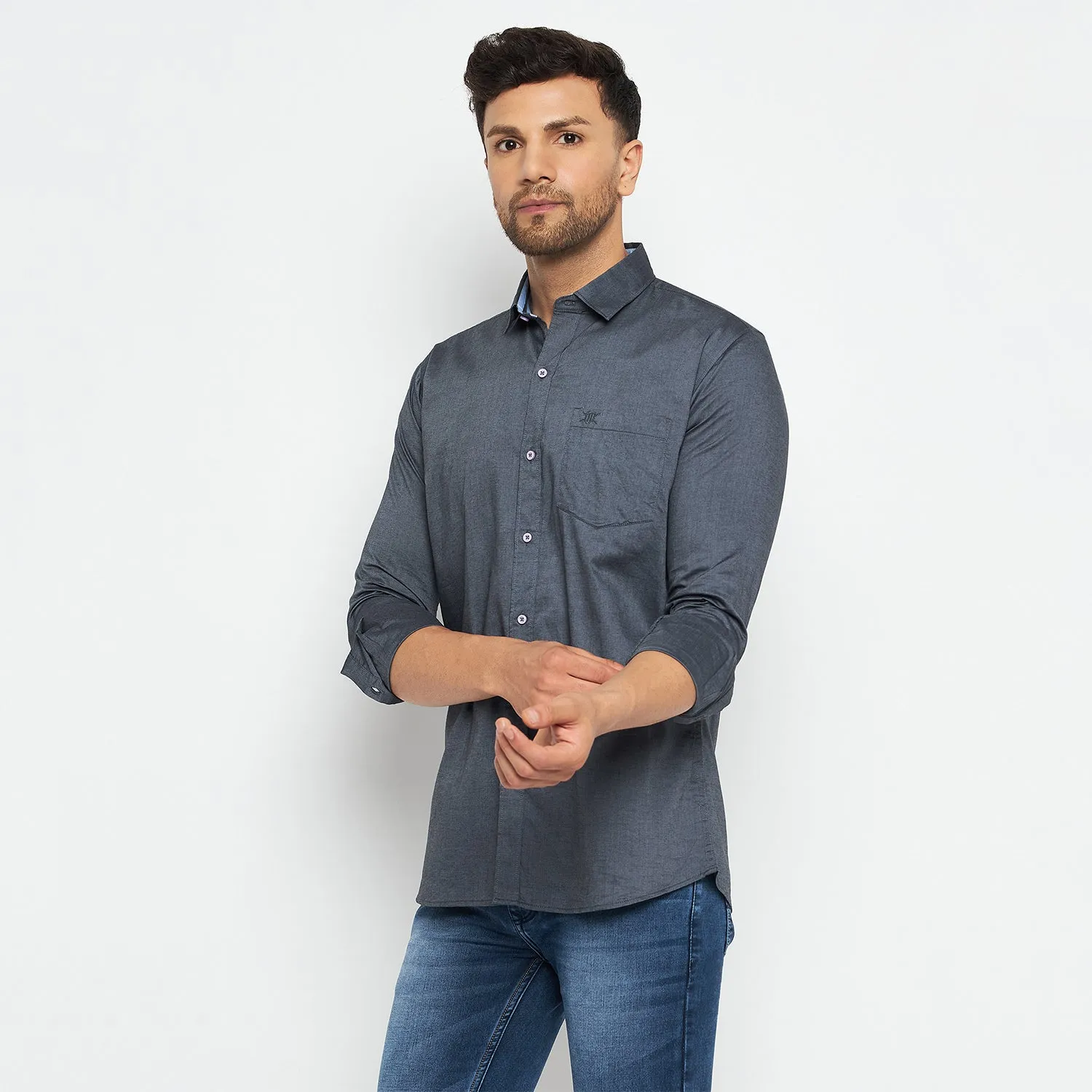 Duke Stardust Men Full Sleeve Cotton Shirt (SDO88BCO)