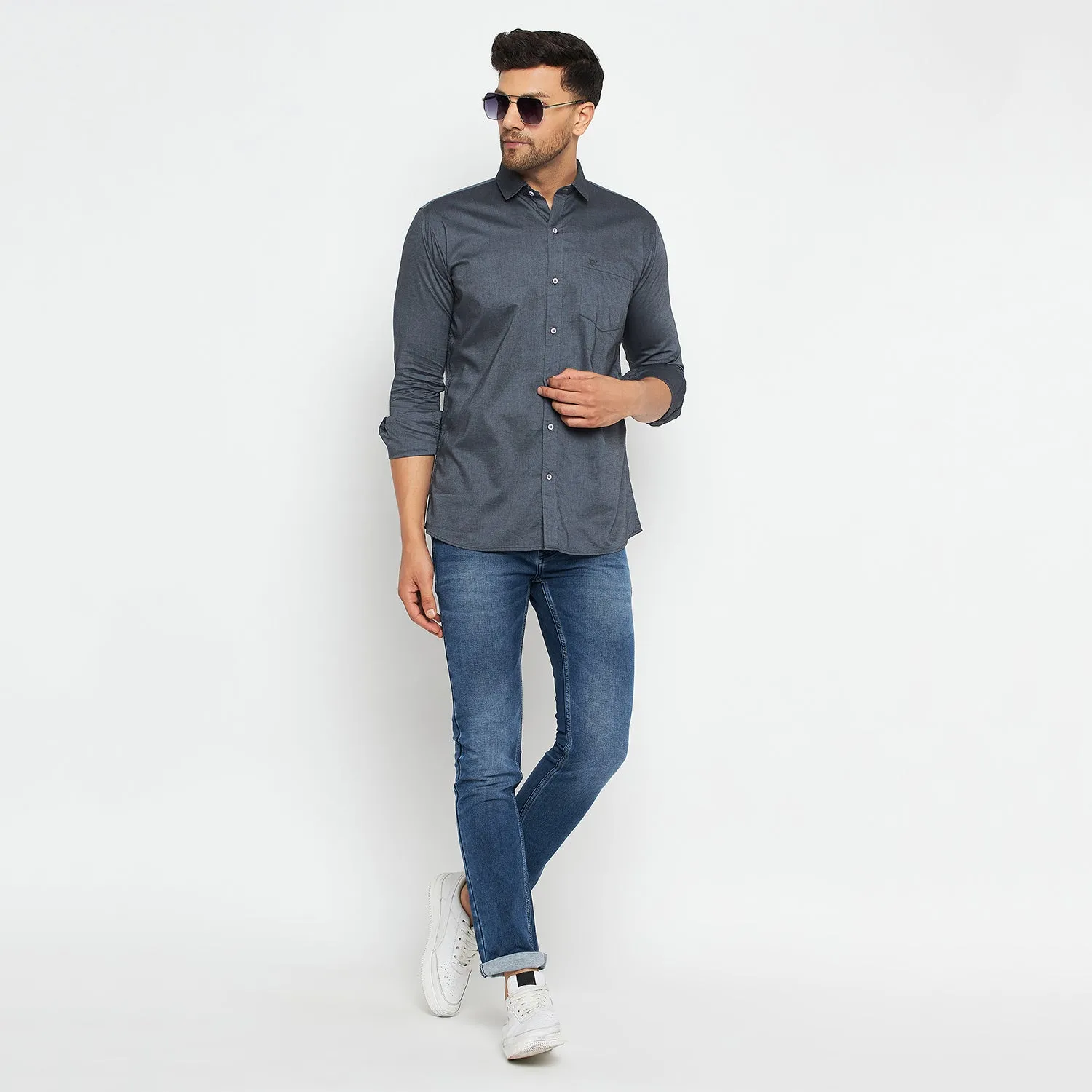 Duke Stardust Men Full Sleeve Cotton Shirt (SDO88BCO)