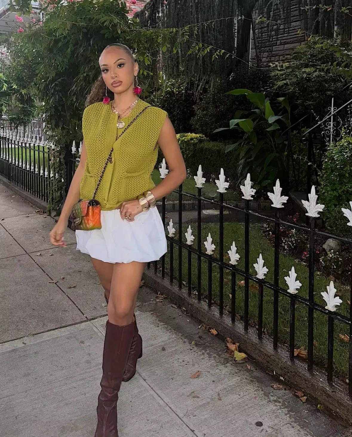 Girl On The Go Knitted Button Up Vest