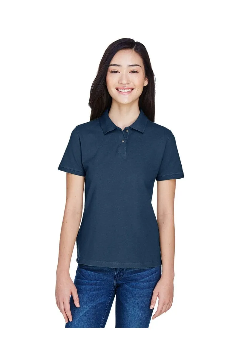 Harriton M200W: Ladies' 6 oz. Ringspun Cotton Pique Short-Sleeve Polo