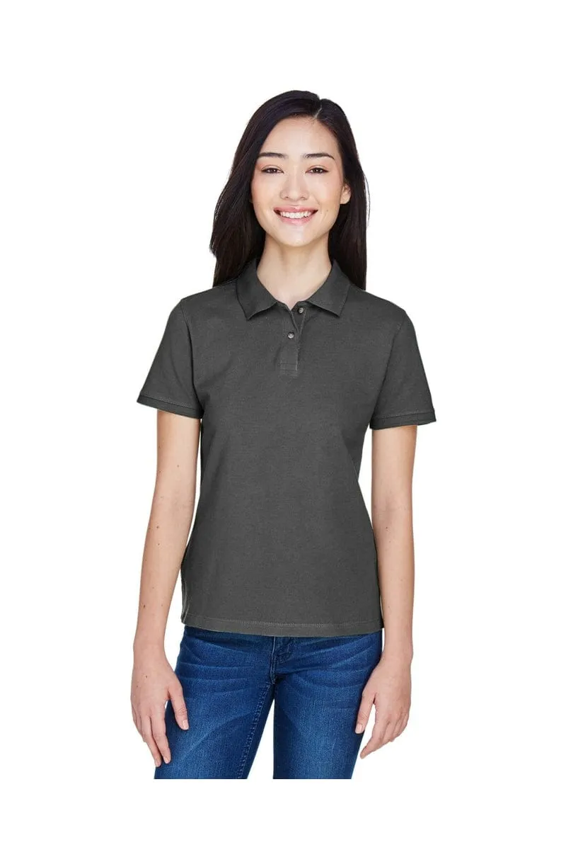 Harriton M200W: Ladies' 6 oz. Ringspun Cotton Pique Short-Sleeve Polo