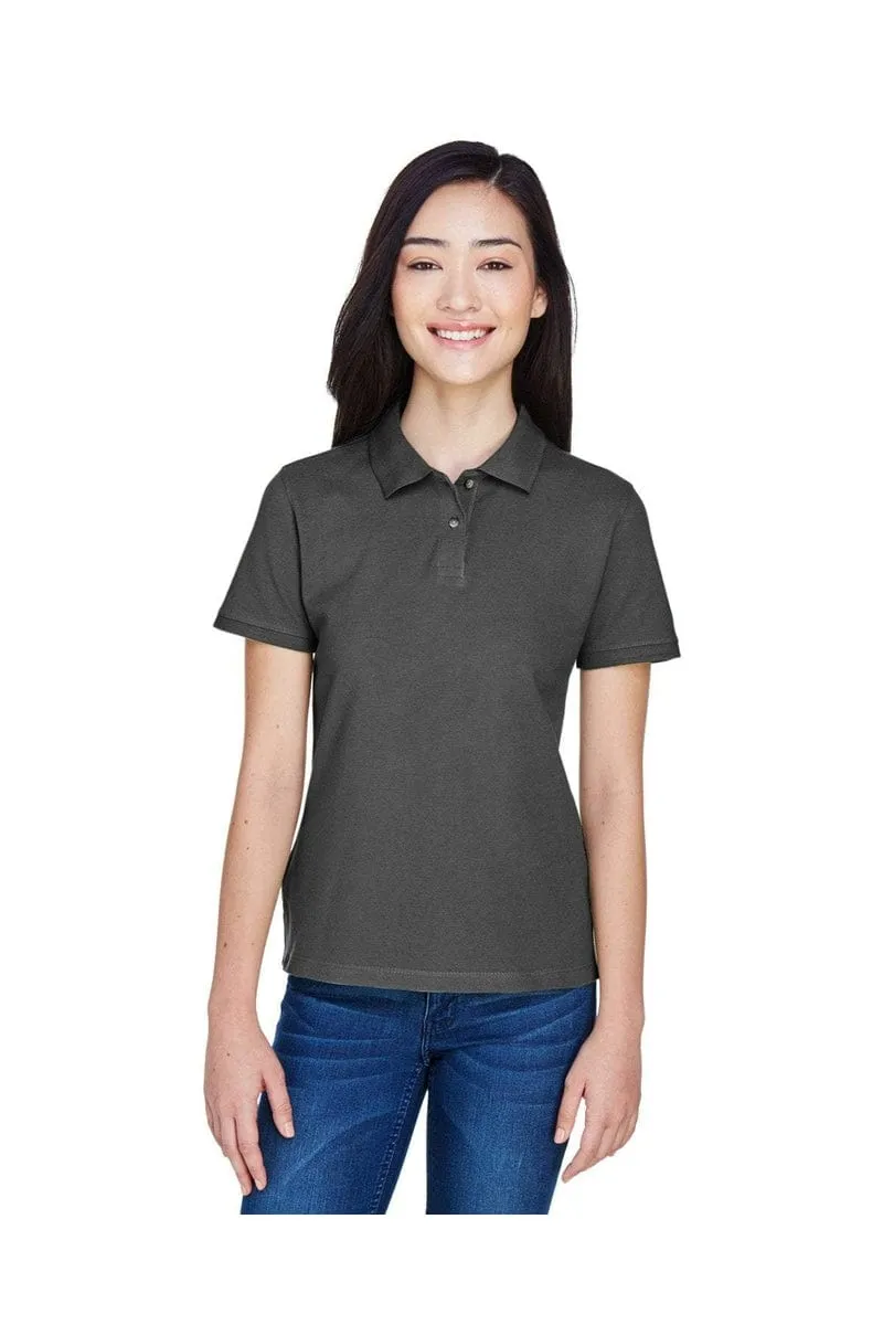 Harriton M200W: Ladies' 6 oz. Ringspun Cotton Pique Short-Sleeve Polo