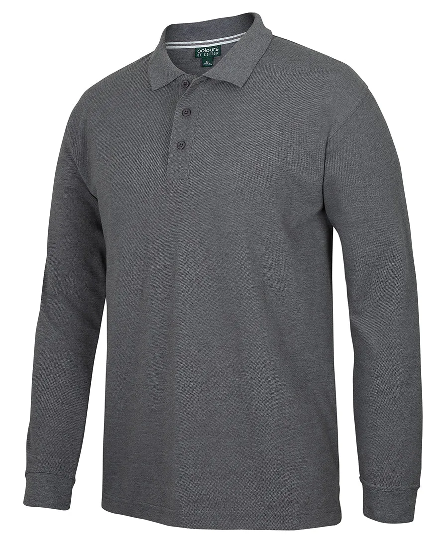 JB'S COLOURS OF COTTON L/S PIQUE POLO - S2ML