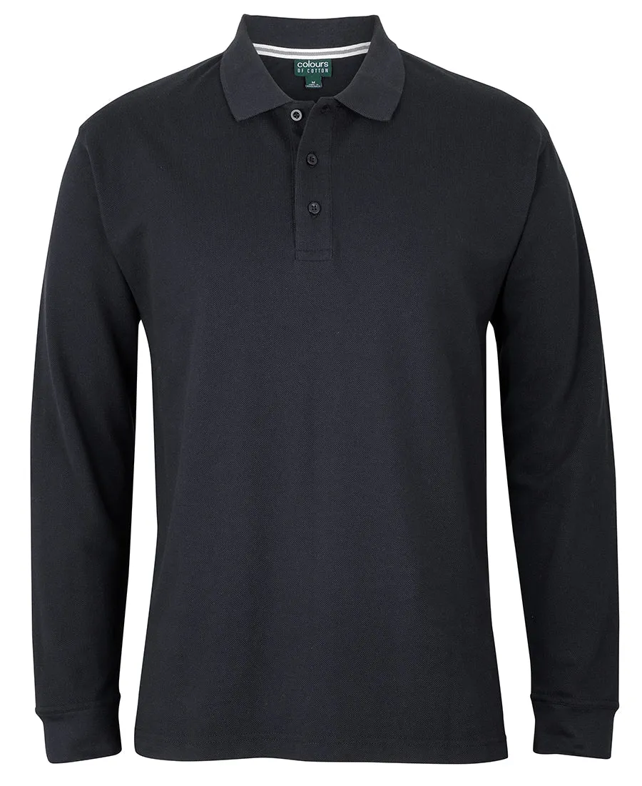 JB'S COLOURS OF COTTON L/S PIQUE POLO - S2ML