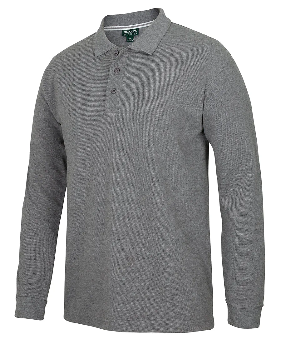 JB'S COLOURS OF COTTON L/S PIQUE POLO - S2ML