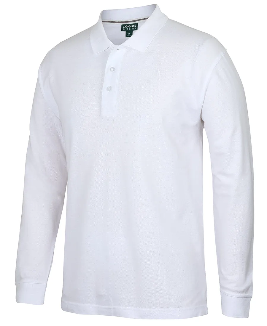 JB'S COLOURS OF COTTON L/S PIQUE POLO - S2ML