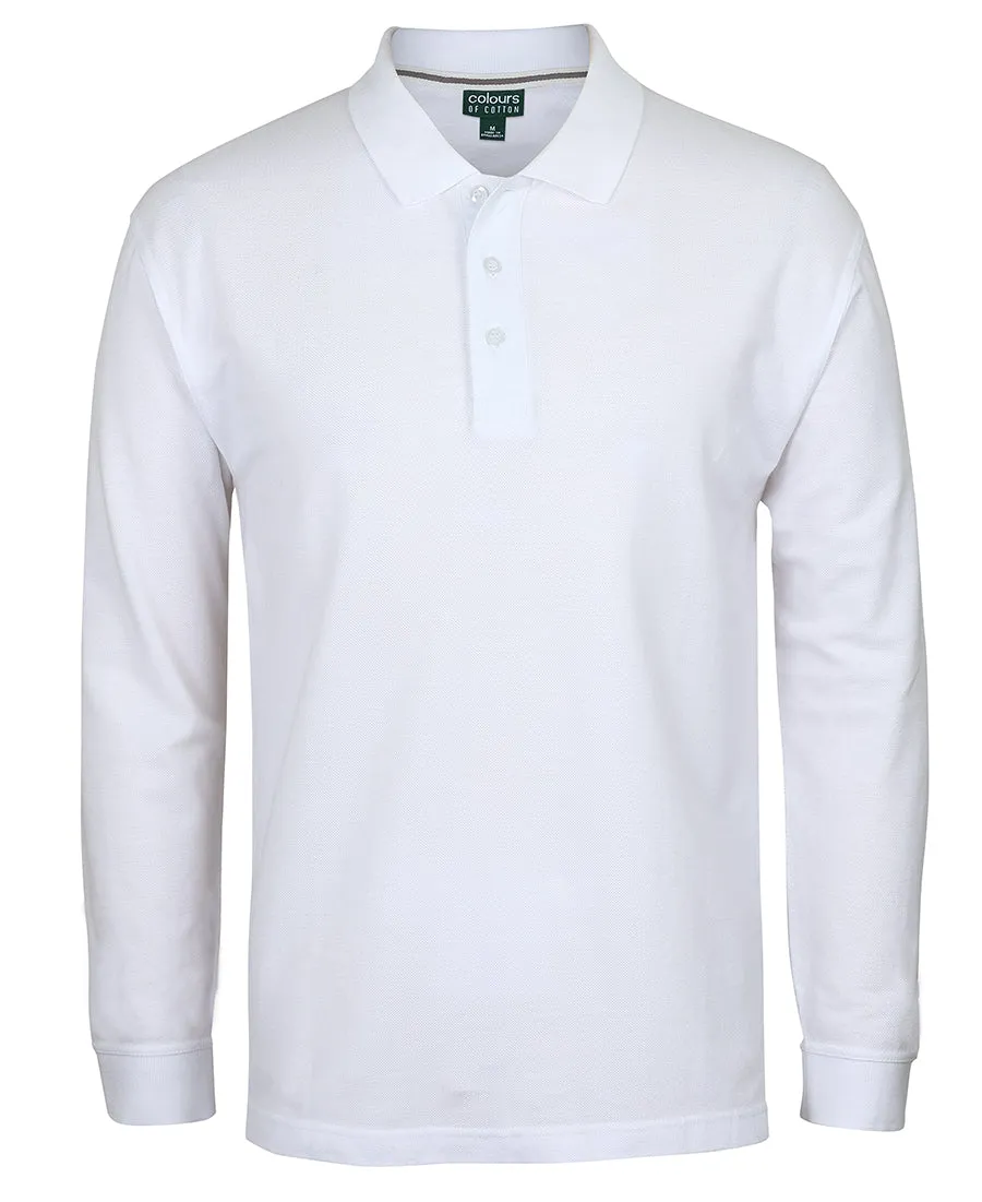 JB'S COLOURS OF COTTON L/S PIQUE POLO - S2ML