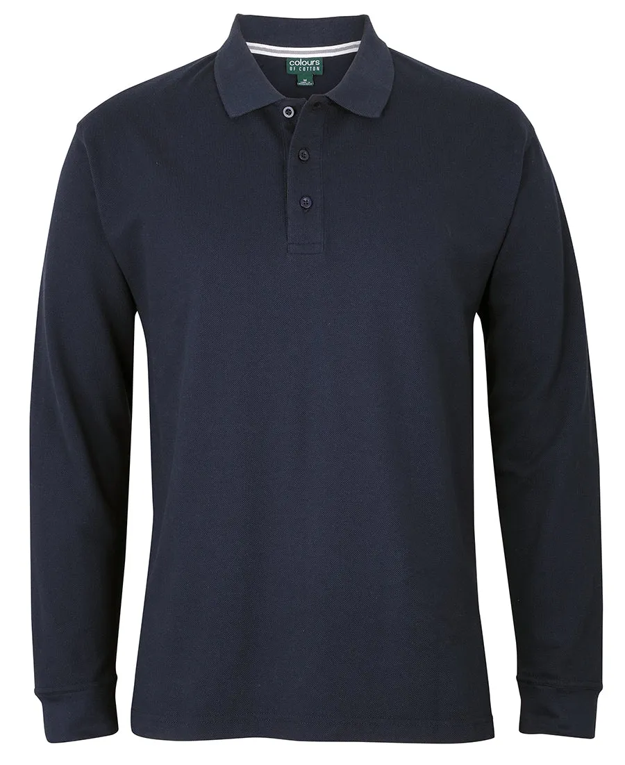 JB'S COLOURS OF COTTON L/S PIQUE POLO - S2ML