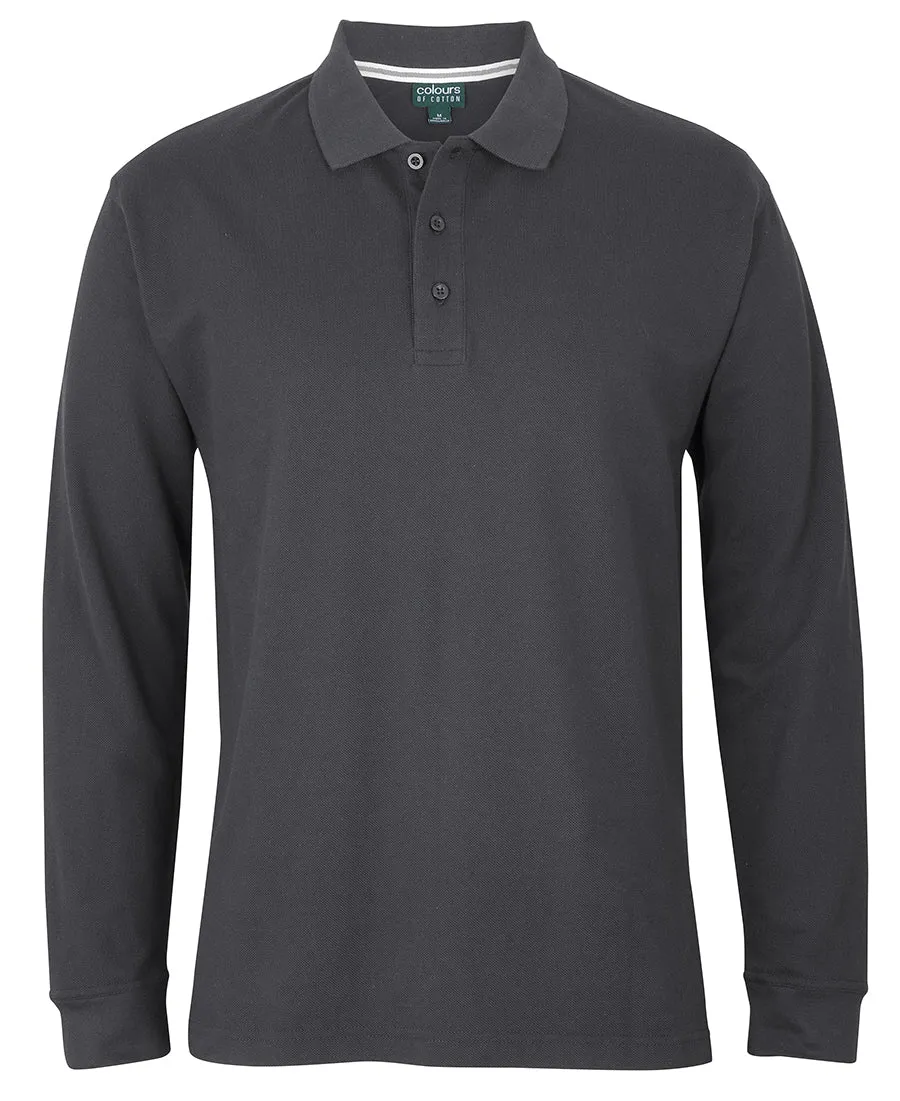 JB'S COLOURS OF COTTON L/S PIQUE POLO - S2ML
