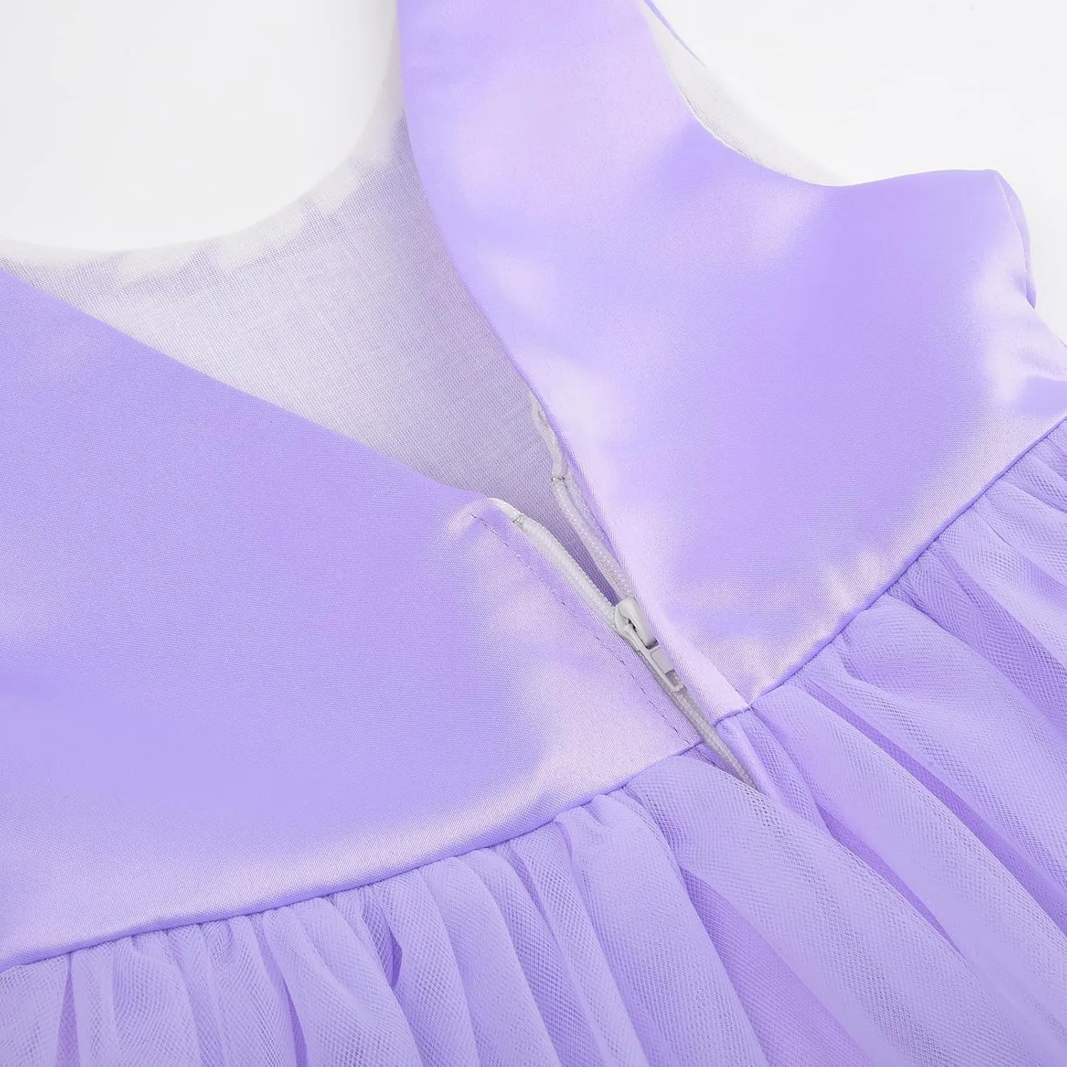 JerrisApparel Flower Girls Dress Wedding Satin Dresses Princess Birthday Party Prom Ball Gown