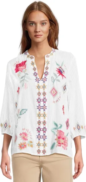 Johnny Was Women's Paris Effortless Blouse