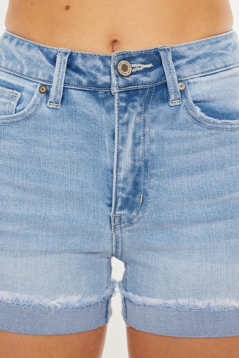 KanCan High Rise Denim Daze Shorts