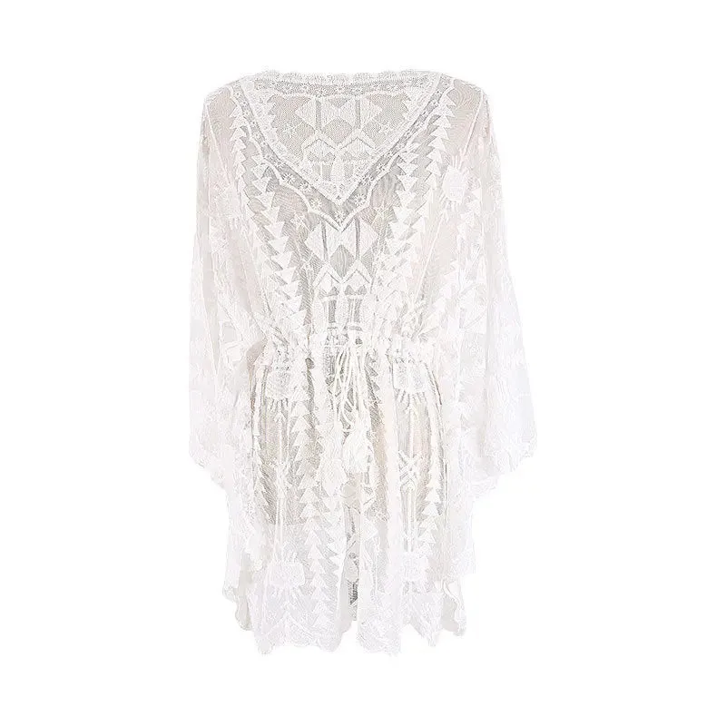 Lace Blouse Seaside Holiday Loose Sunscreen Clothes - Perfect for Sunny Days