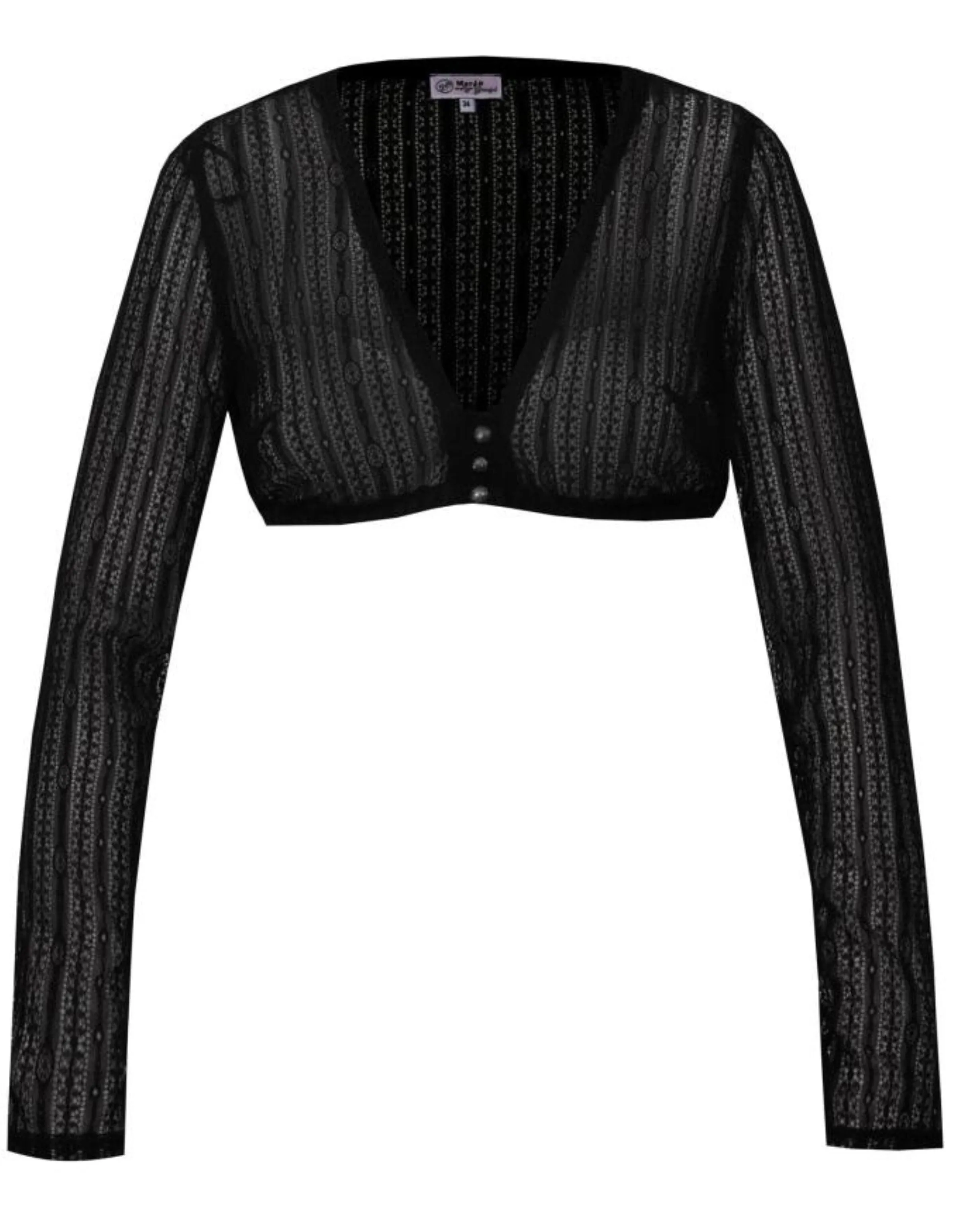 Lace Long Sleeve V-Neck Dirndl Blouse