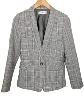 Light Summer Plaid Single Button Blazer