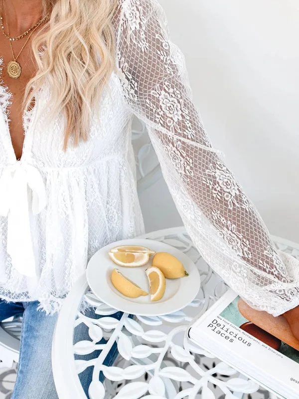 Luna Artemis Lace Blouse