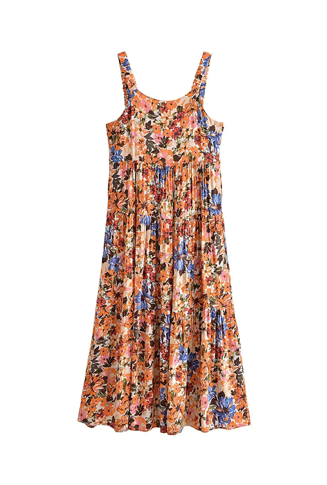 Maxi Dress - Boho Dress - Maxi Boho Sundress - Valentina Flower