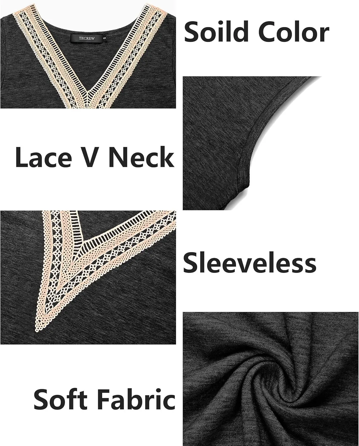 MEROKEETY Women's Casual Cap Sleeve Lace Trim V Neck Tops 2025 Summer Loose Tee Shirts Blouse