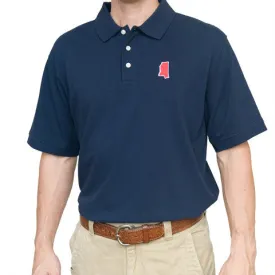 Mississippi Oxford Gameday Polo Navy