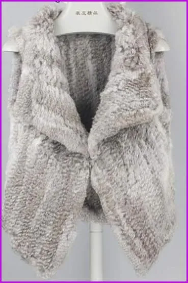 Rabbit Fur Knitted Gilet DO1432