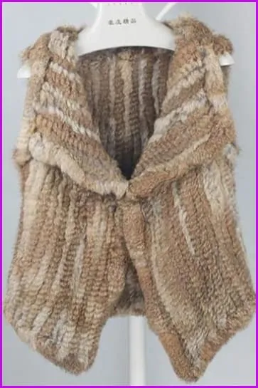 Rabbit Fur Knitted Gilet DO1432