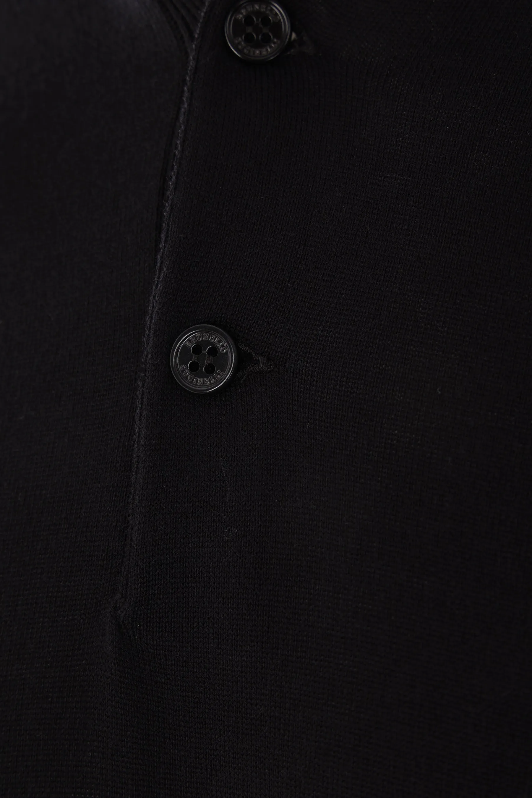 Ribbed Knit Cotton Polo