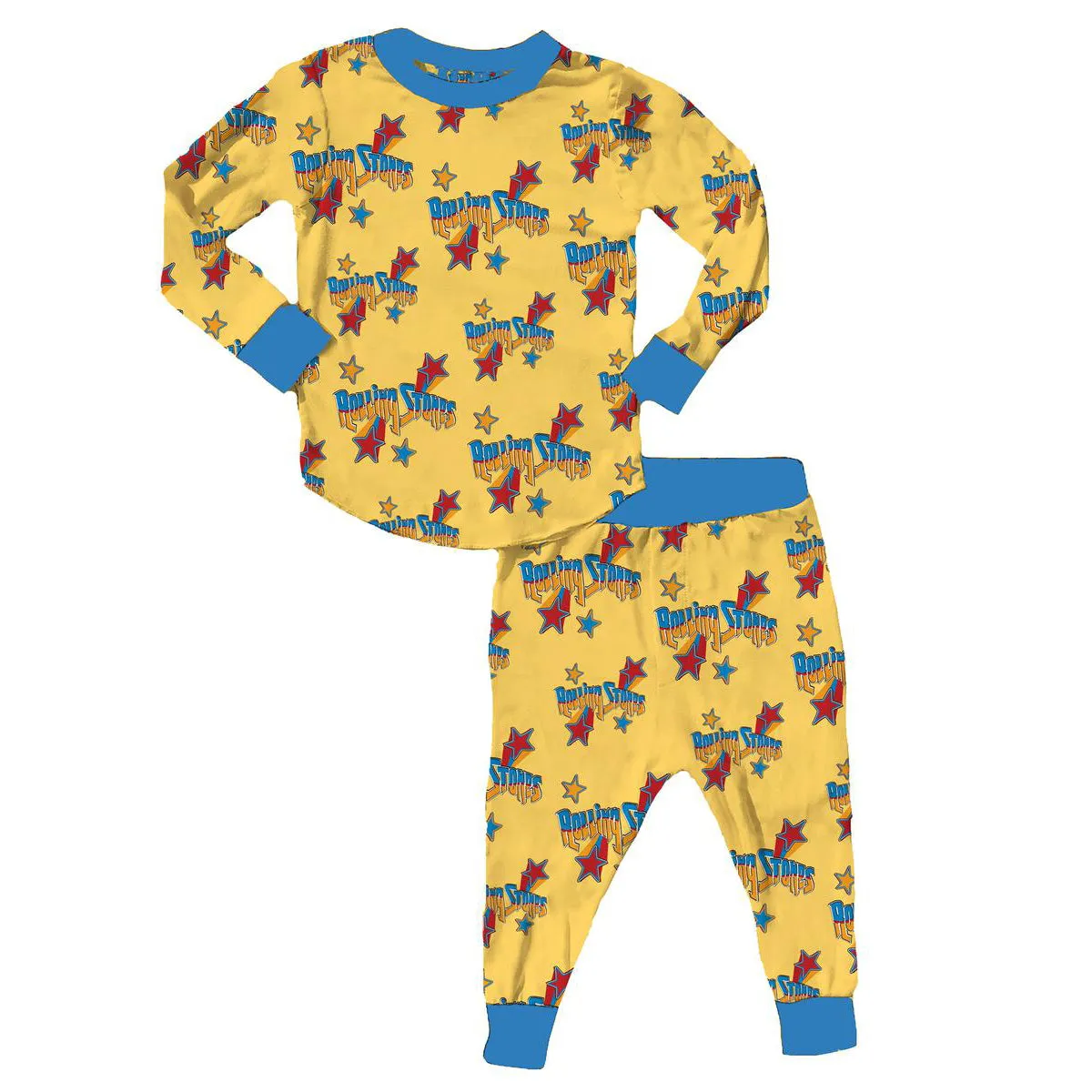 Rowdy Sprout Rolling Stones Bamboo Thermal Long Sleeve Pajama Set